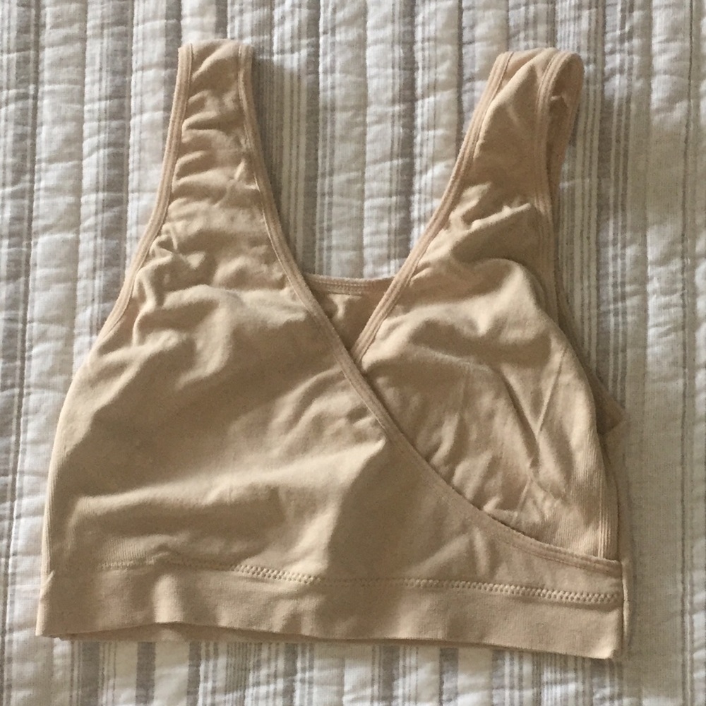 Soft stretchy bra for maternity or breastfeeding